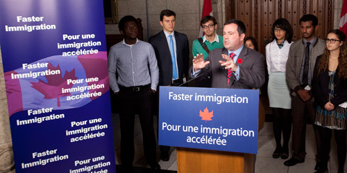 El ministro de Ciudadanía e Inmigración de Canadá, Jason kenney. Foto cortesía CIC